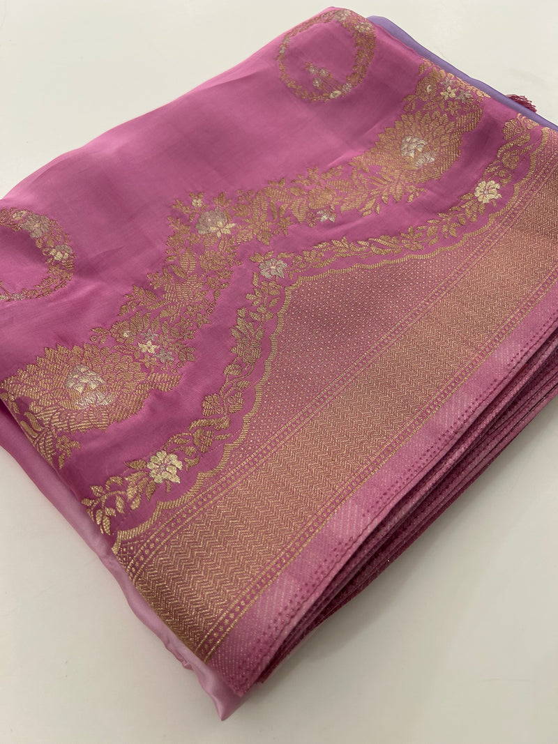 Satin Crepe Banarsi Designer -JU29