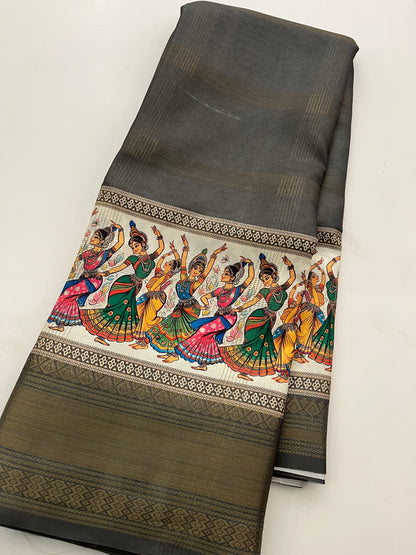 2010 PAITHANI PRINTED TUSSAR