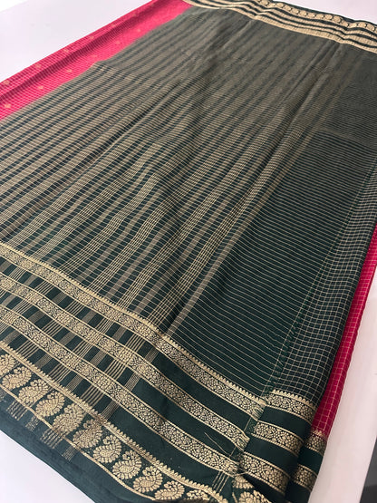 Mysore crape Fancy Saree-M28