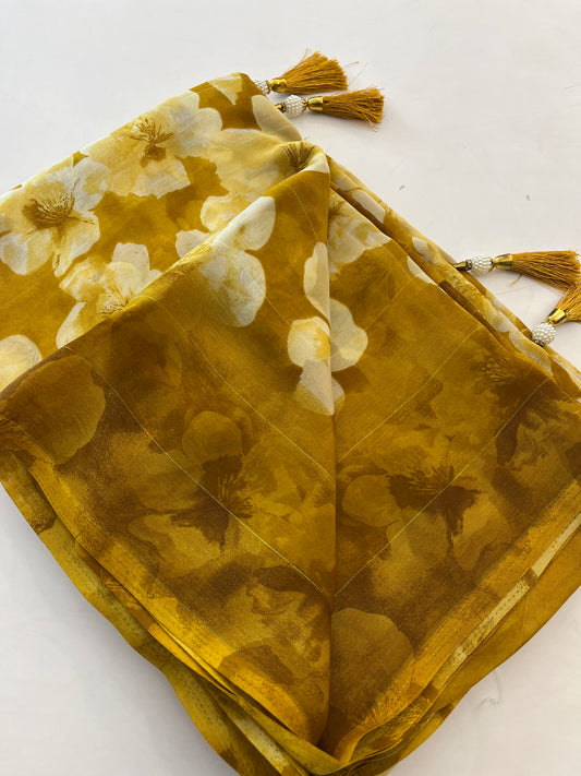 Floral chiffon