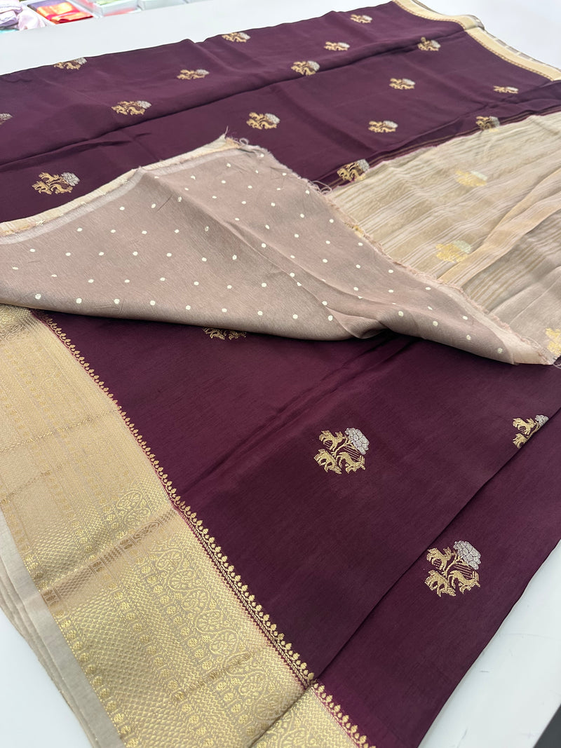 Premium Tussar Fancy Saree -AU6