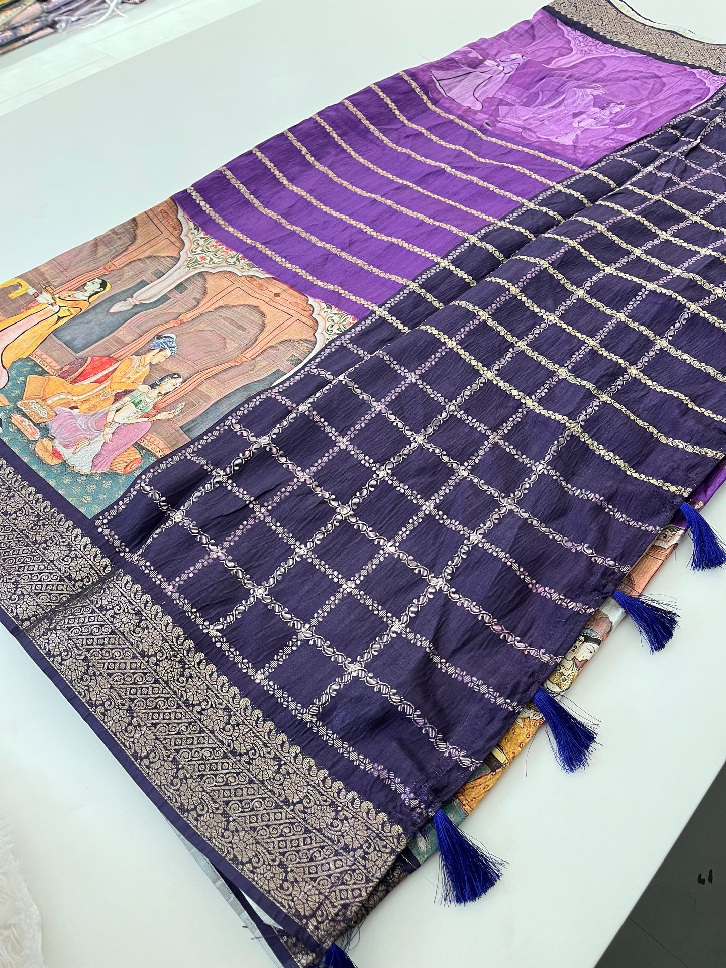 Crush Tussar  Designer