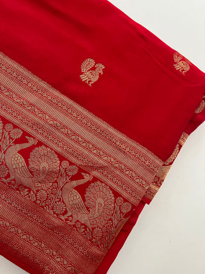 Ju4 Pure Satin Crepe Silk