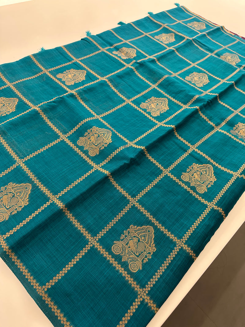 South Cotton Fancy Saree-JU28