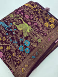 Full Weaving Pure Tussar Premium Designer Saree-J26