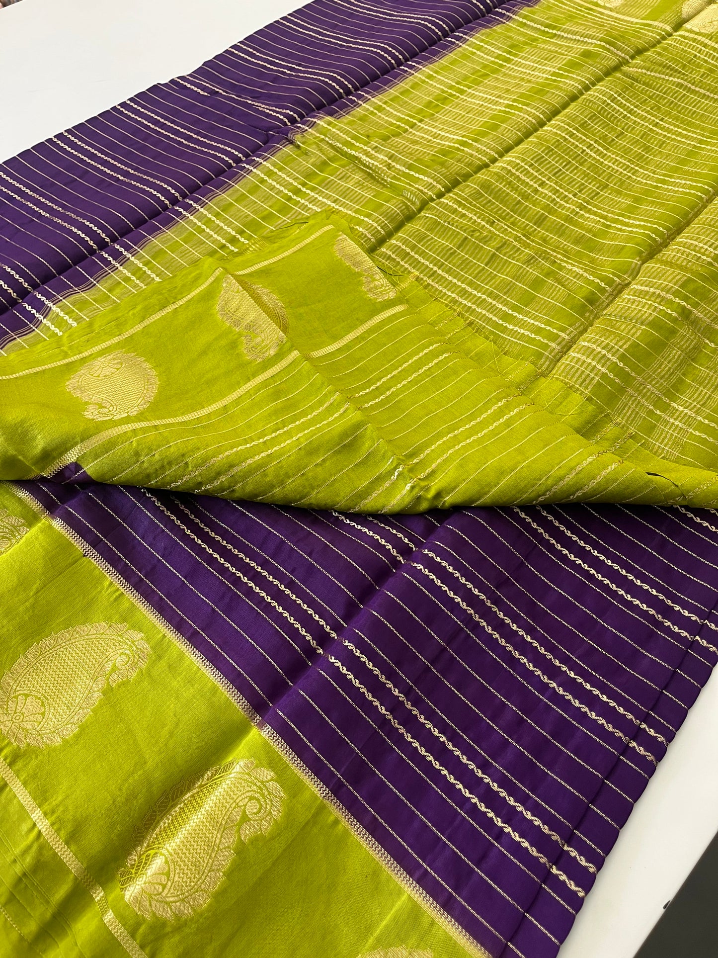 Semi Mysore silk new design