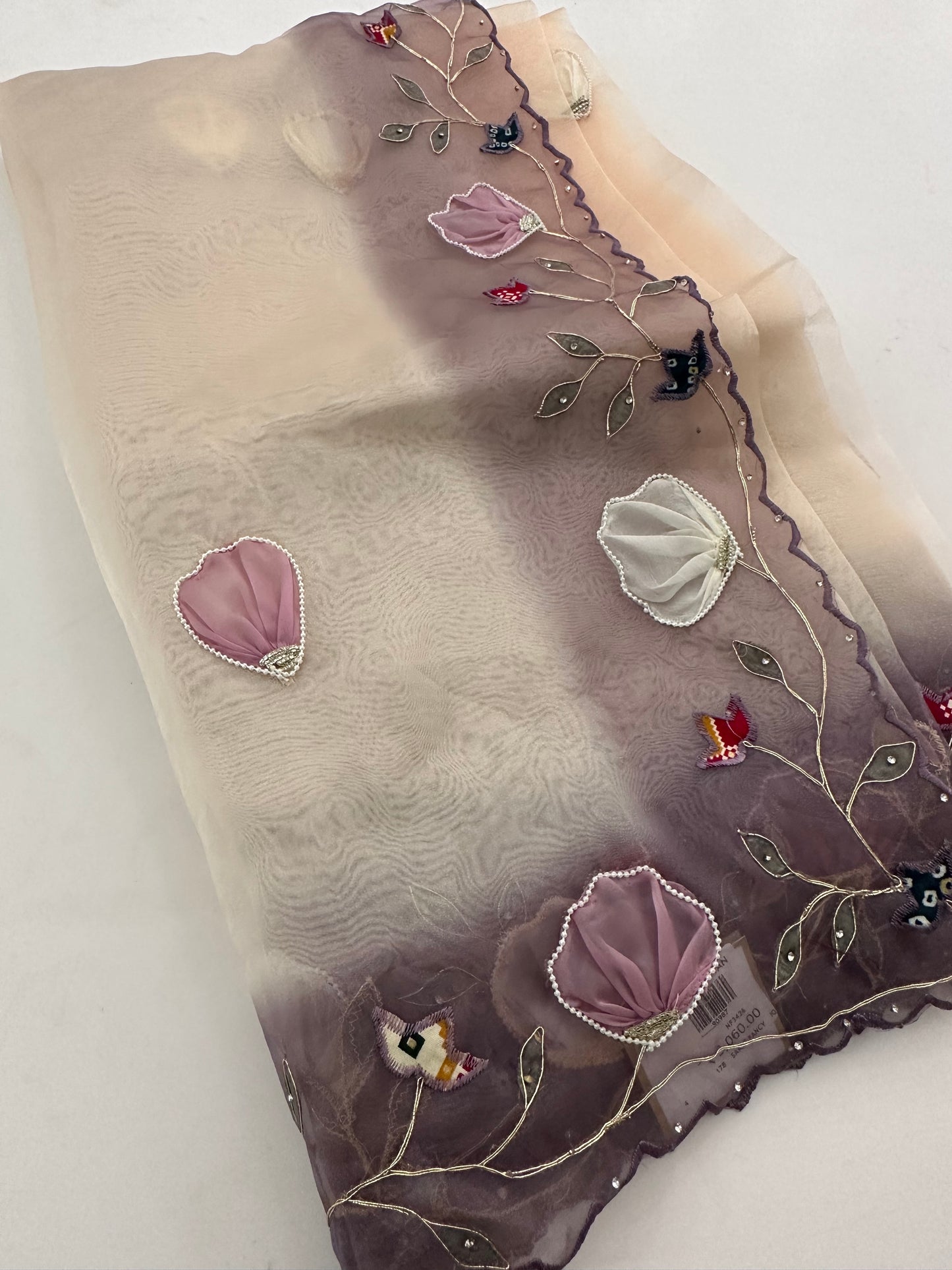 Faded Organza work Fancy appliqués -M24