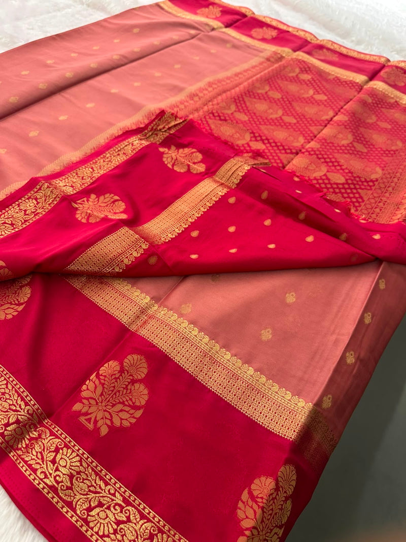Semi Mysore Crape Silk saree-JU19