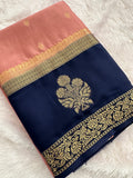 Semi Mysore Crape Silk saree-JU19
