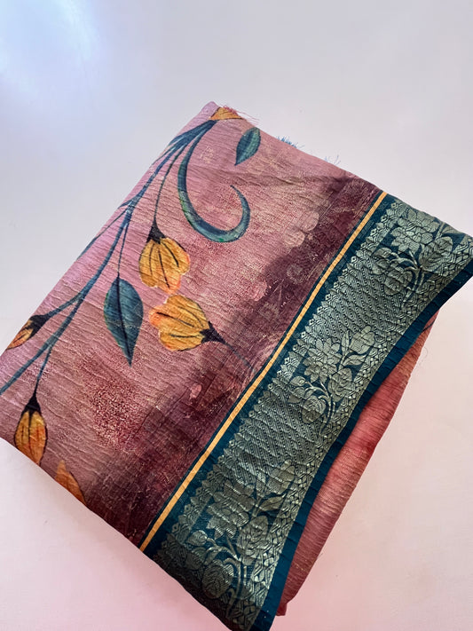Printed Tussar fancy