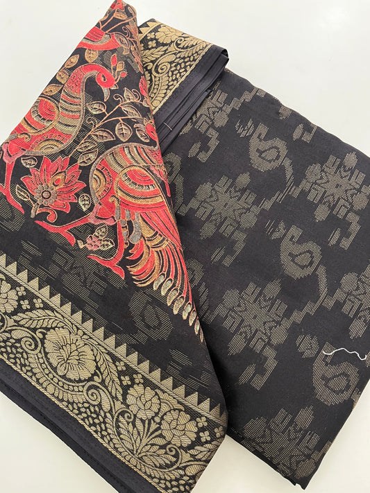 Kalamkari Linen Chiffon