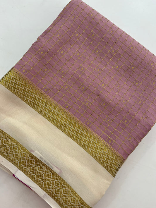 Pure Crepe Mysore Silk120 GSM