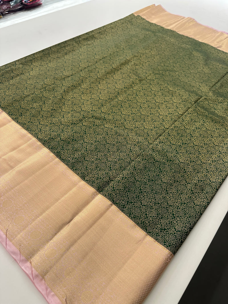 Kanchi Semi Silk Tissue Brocade-JU10