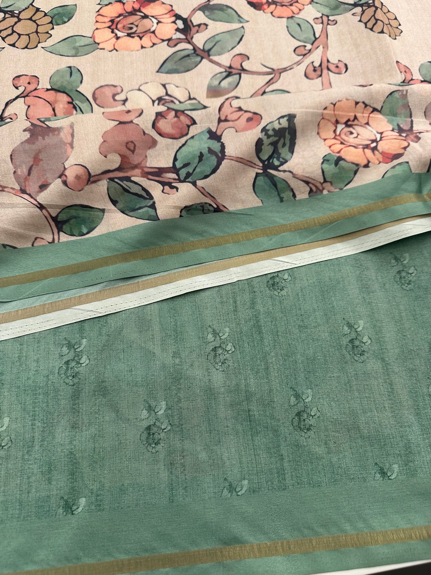 Printed Tussar Fancy-J12