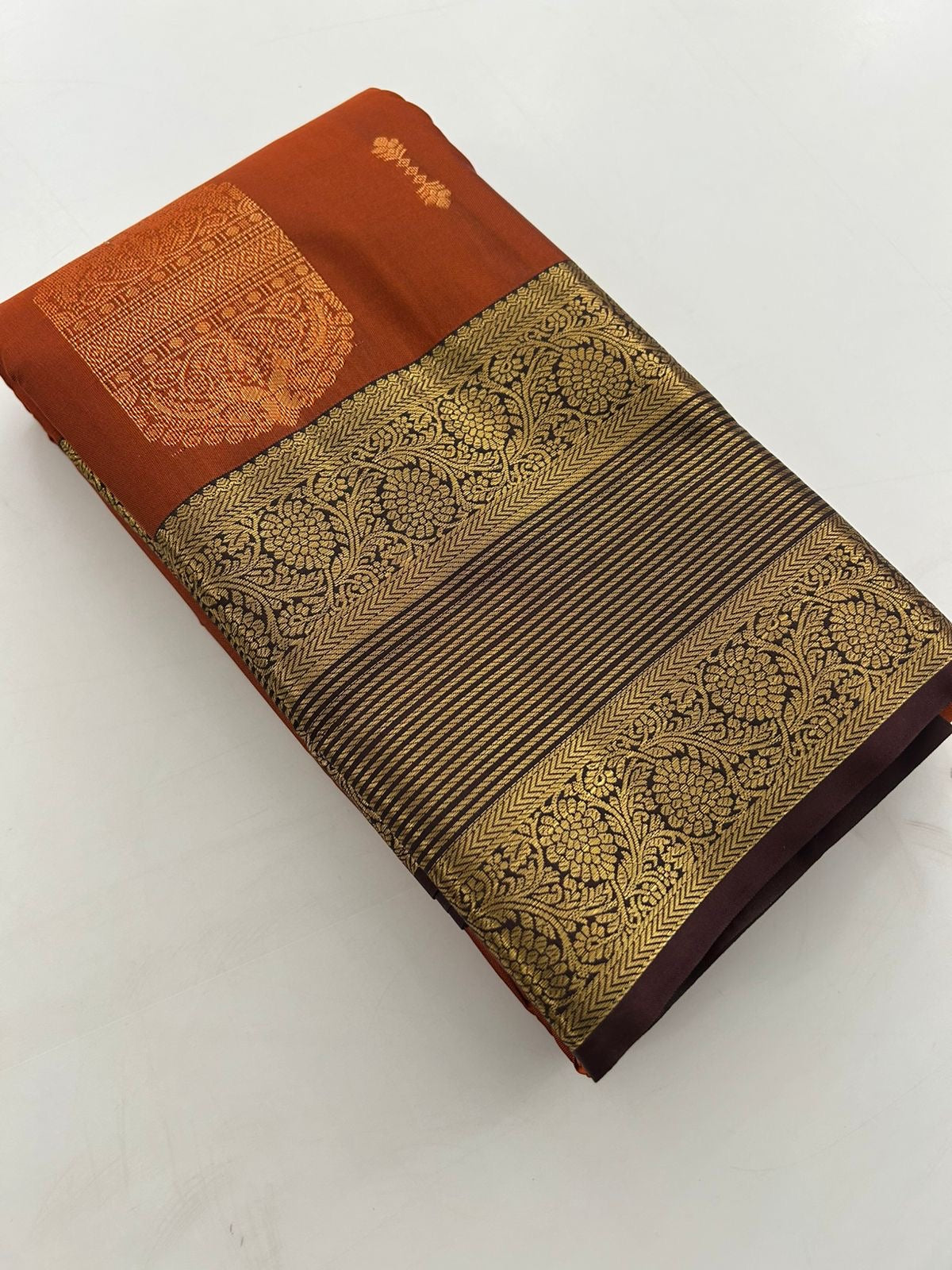 Rust Orange Silk -F12