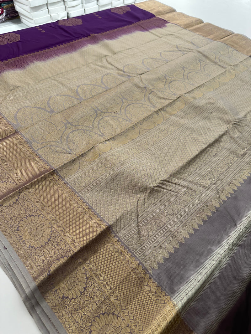 Semi Kanchi Silk Saree-JU16