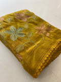 Soft organza Fancy saree-112
