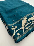 Premium Tussar Work Gold weaving BUTTAS -M25