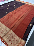 Tussar Fancy Saree in New Contrast Borders🌹- AU-17