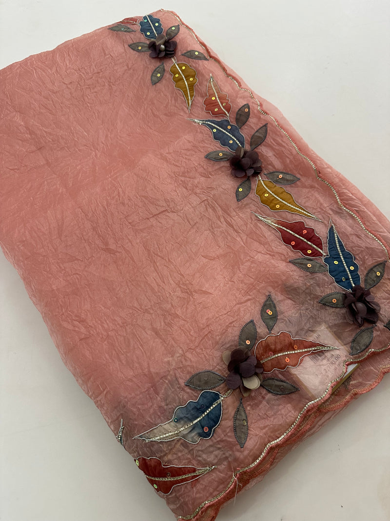 Organza Work Fancy Appliqué Work-M24