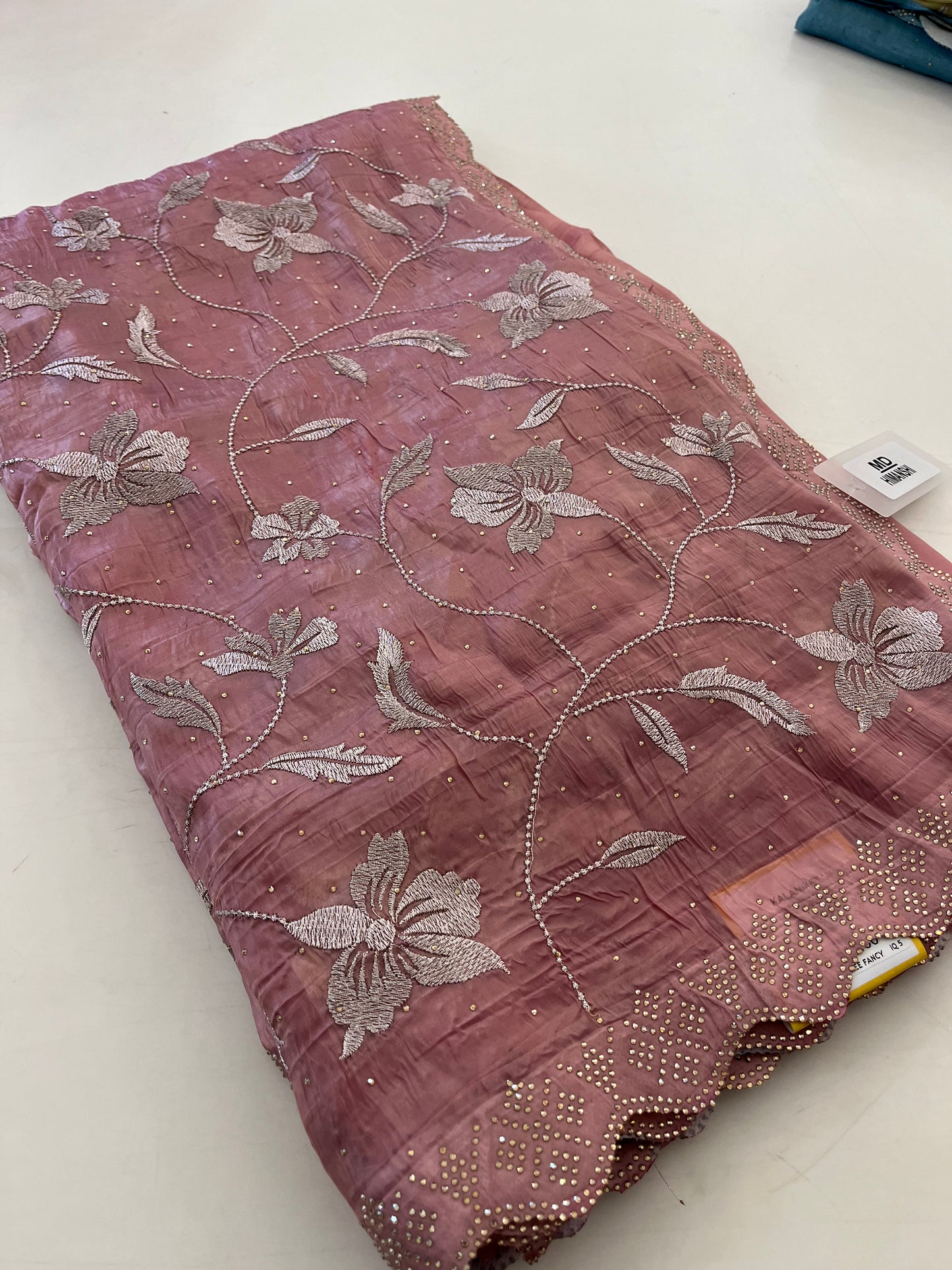 Butter silk Embroidery work