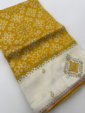 Patola Stone Work Fancy Saree-J30