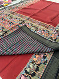 Kalamkari Tussar Printed-M26