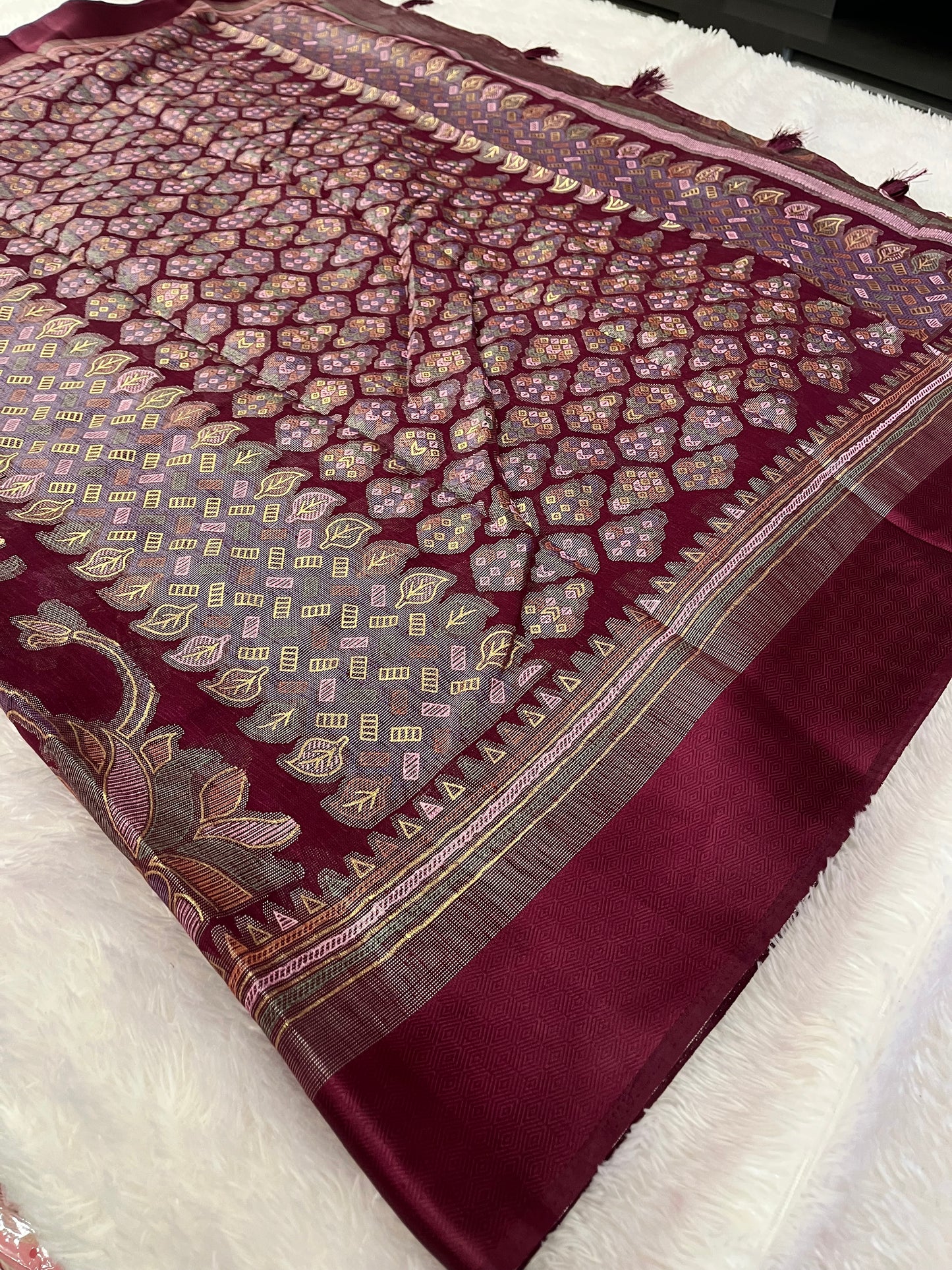 Linen chiffon