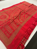 Jute Tussar Designer Sarees beautiful colour combinations🌹-AU9
