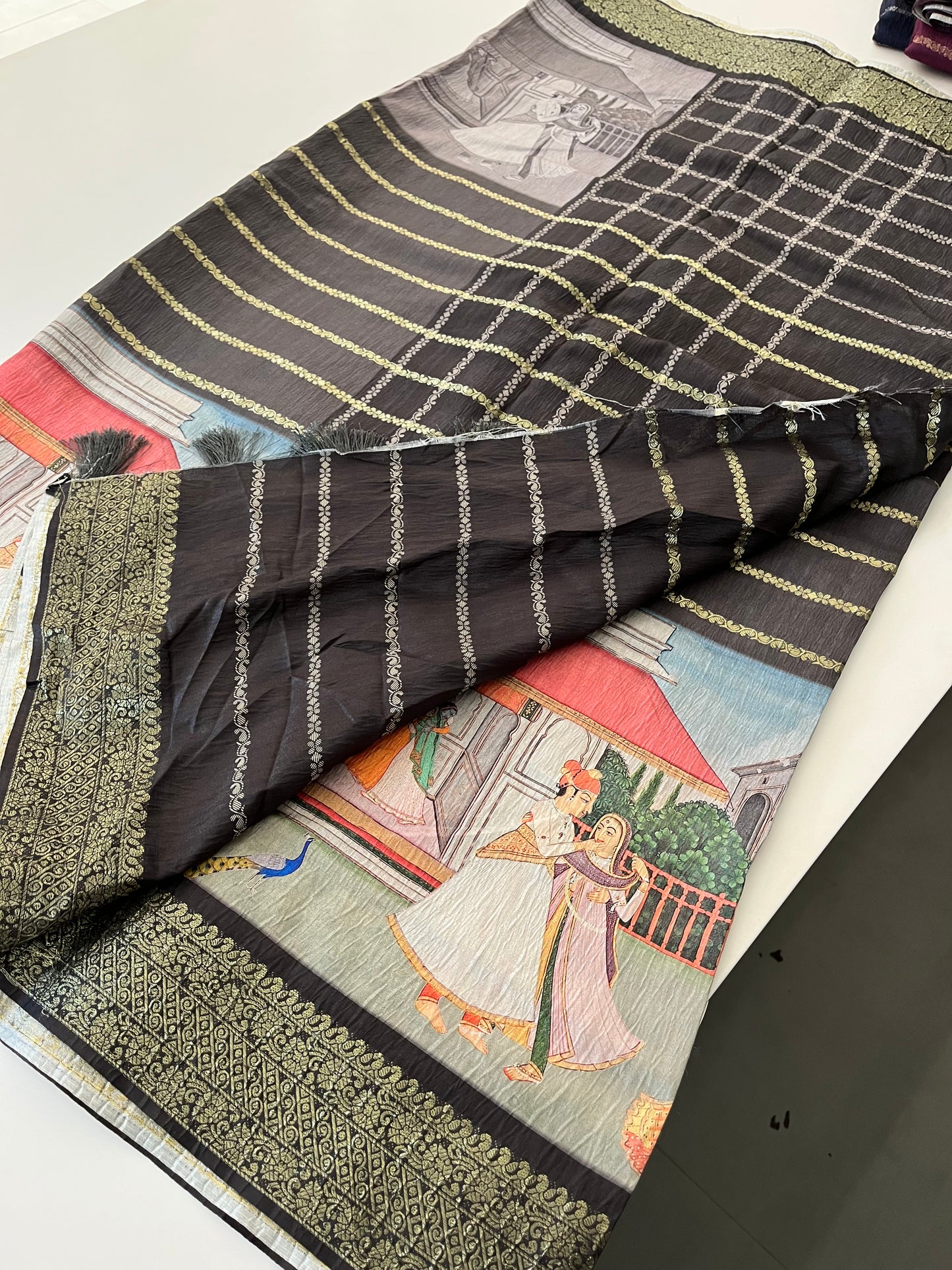 Crush Tussar  Designer