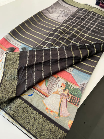 Crush Tussar  Designer