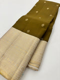 Pure Handloom Kanjeevaram Tissue Brocade Pallu and Blouse Designer Piece