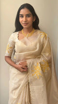 Applique Turkish Organza Saree