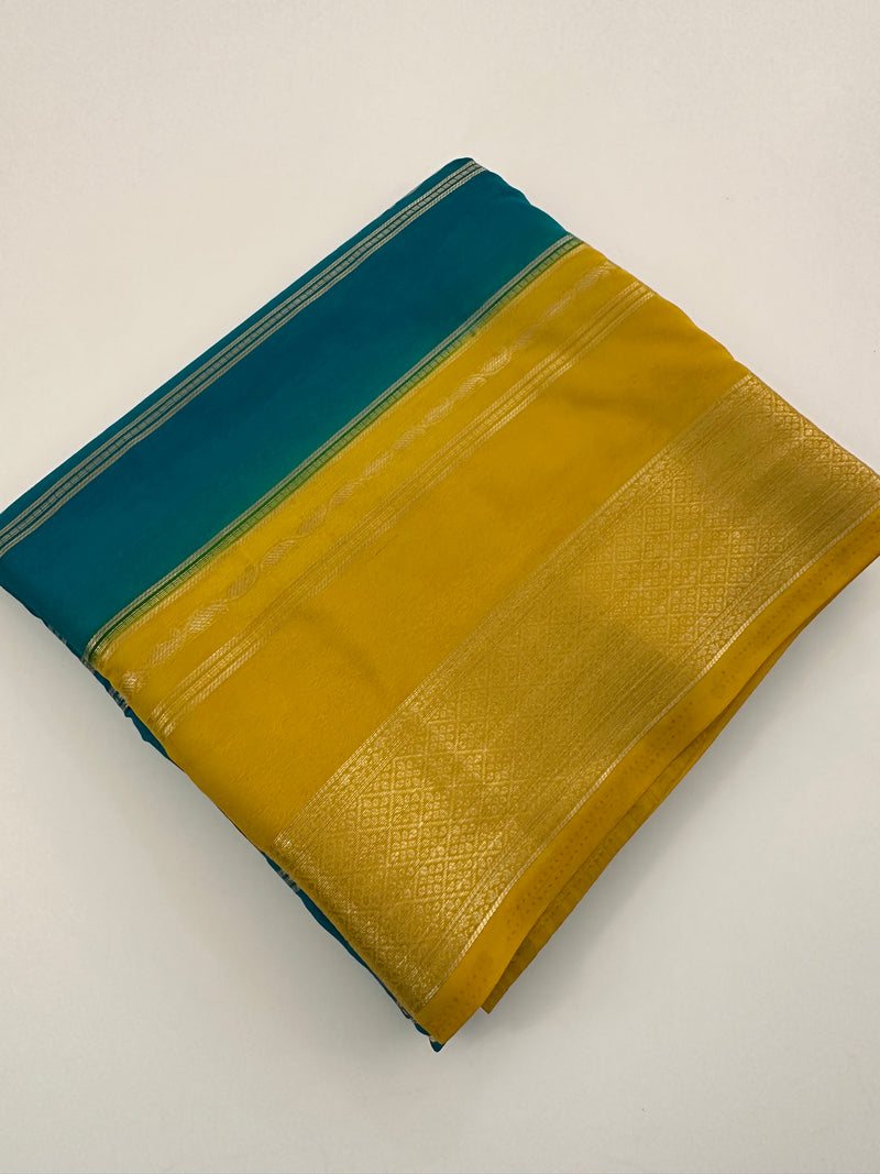 Semi Crepe Fancy Sarees🌹AU18