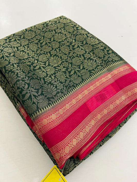 Brocade Banarasi soft silk
