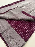 Tussar silver butties -AU3