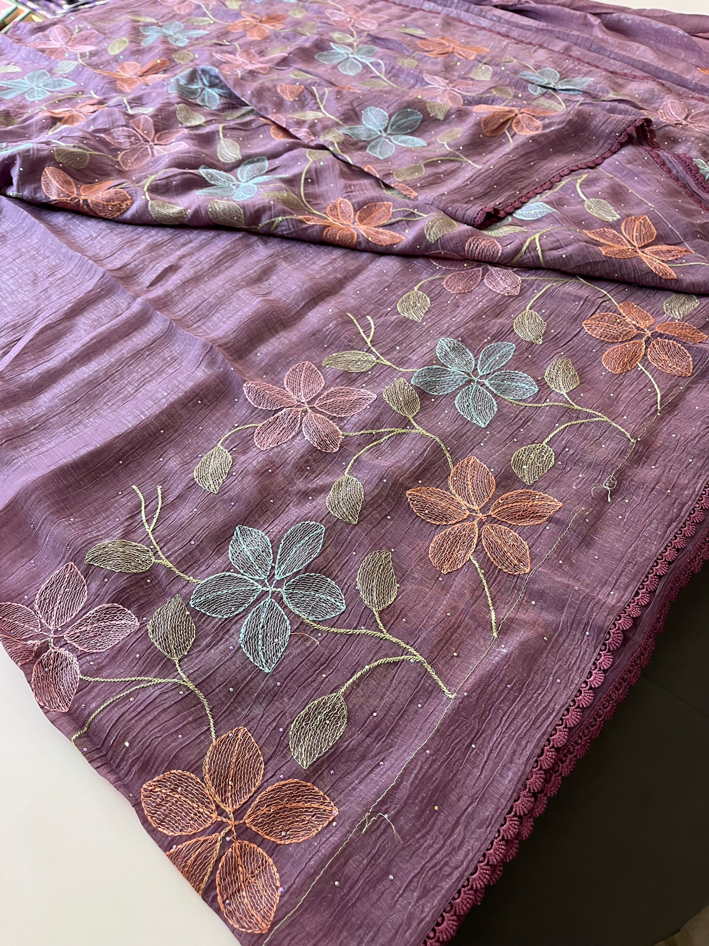 Soft organza Fancy saree