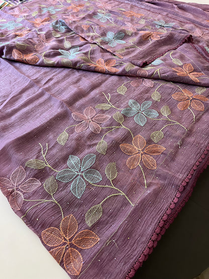 Soft organza Fancy saree