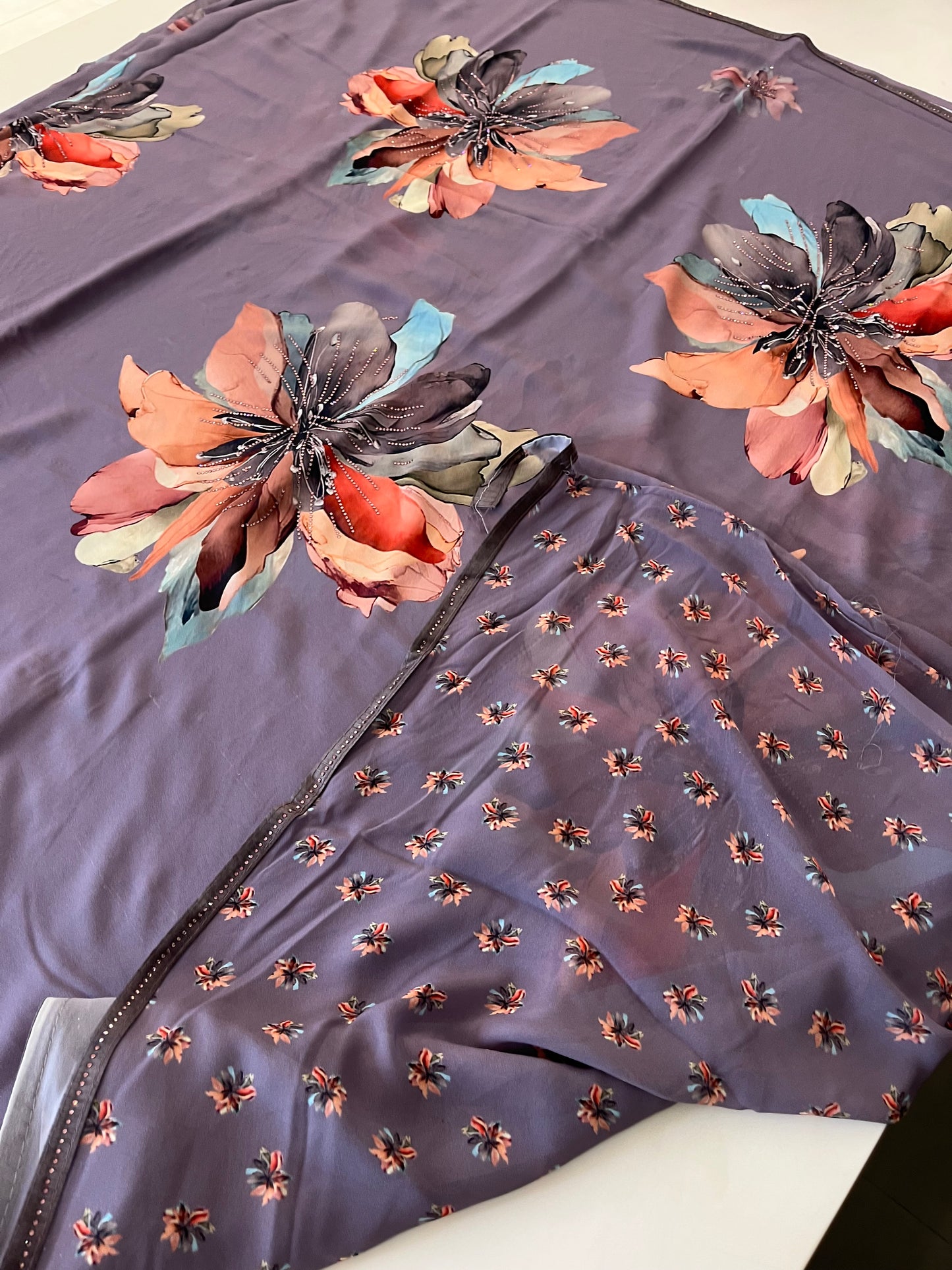 Crape Chiffon Small Butta