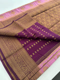 New collection in South Cotton Silk sarees for Varmahalaxmi with contrast matching blouse piece🌹-AU3