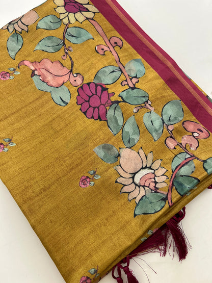 Tussar Printed Saree-M23