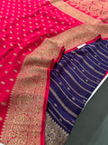 PURE VISCOSE CHIFFON SAREE-M20