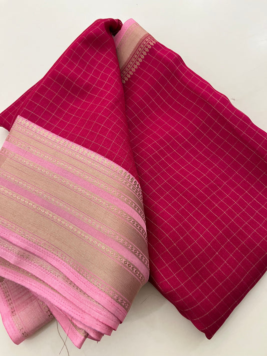 Crepe Chiffon Saree