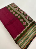 Premium Designer Chanderi Mul Fabric With Designer Border and Weaving Pallu with Tassels❤️❤️-J23