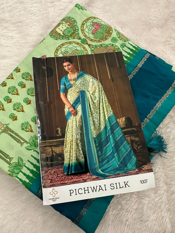 Pichwai Silk Printed-JU3