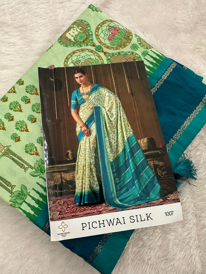Pichwai Silk Printed-JU3