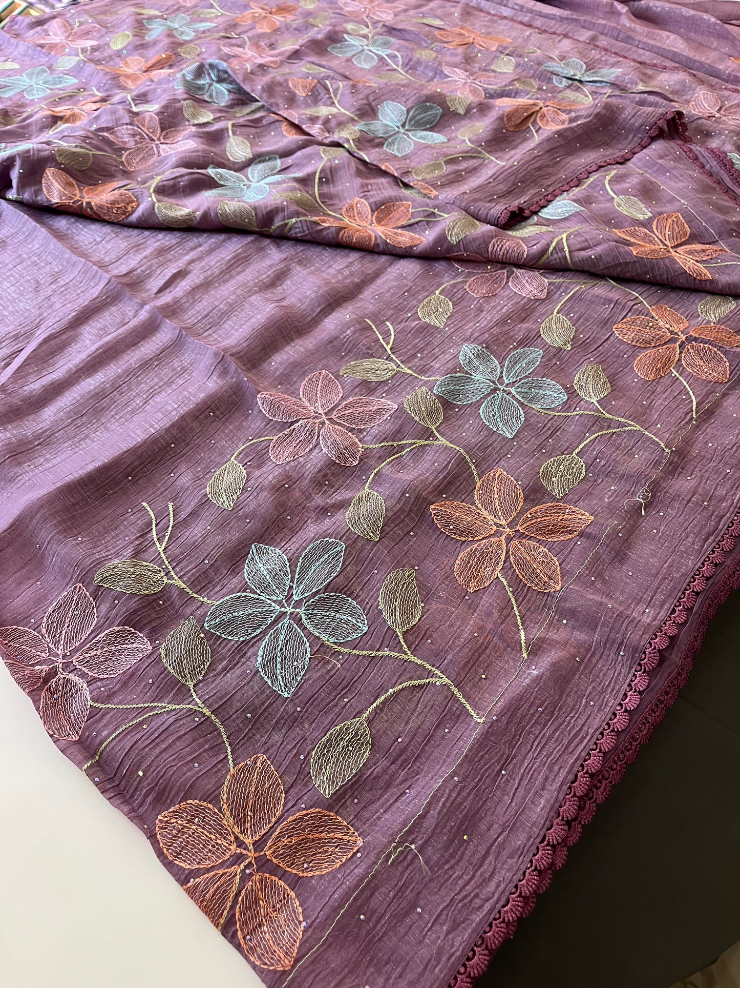 Soft organza Fancy saree