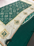 Patola Stone Work Fancy Saree-J30