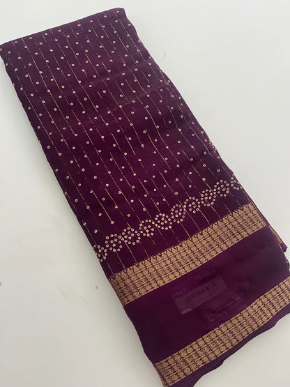 Tussar Silk Print