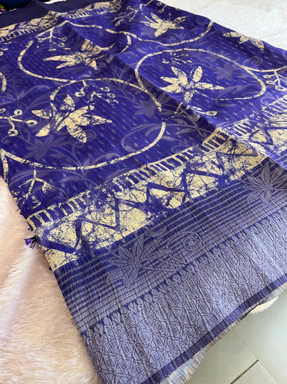Printed Tussar Fancy